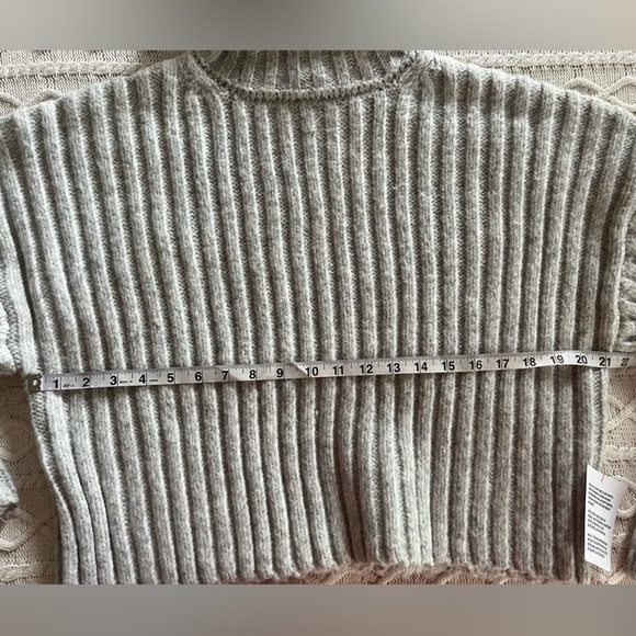 NWT Topshop Cozy Gray Turtleneck Sweater Long Sleeve Varied Sizes - Picture 15 of 16